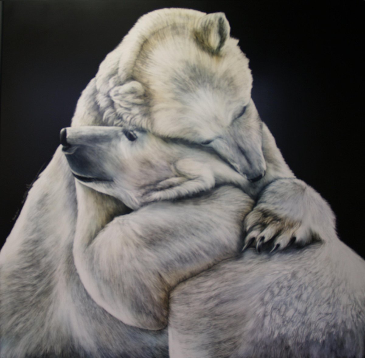 Медвежонок обнимает