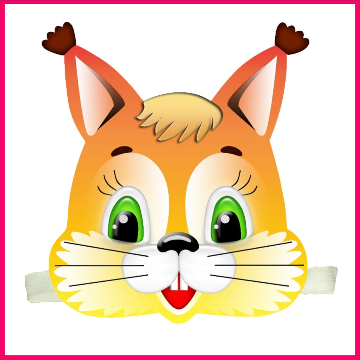 Маска-ободок Белочка. Ма-7975