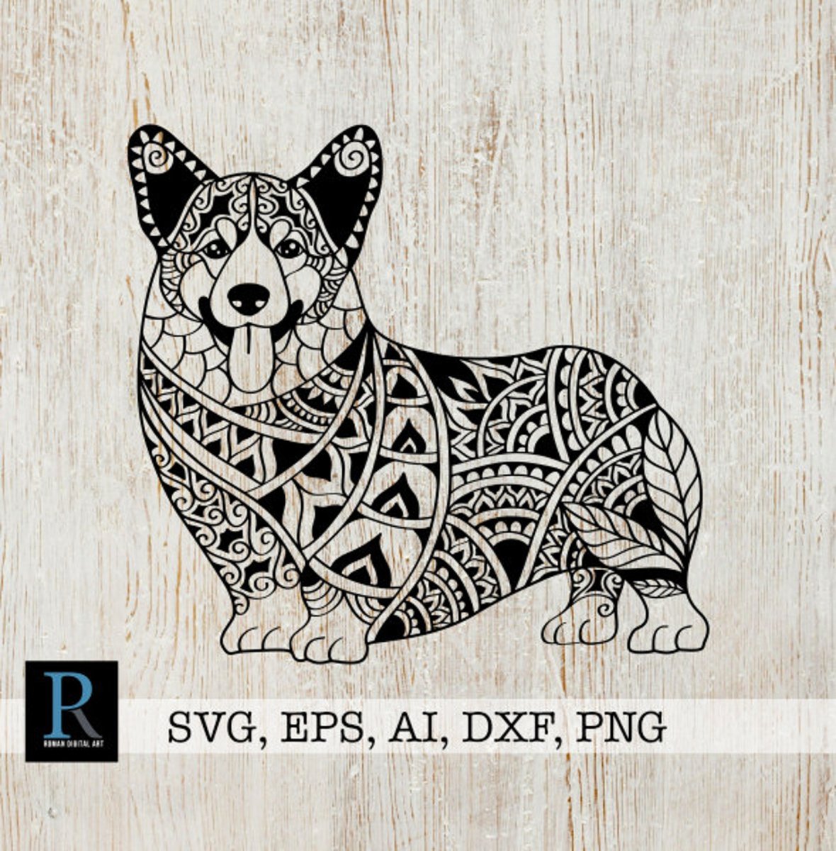 Корги орнамент