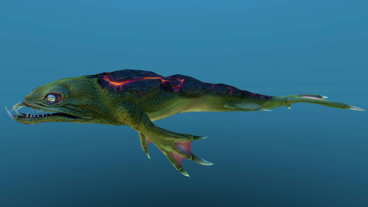 Лавовая ящерица Subnautica
