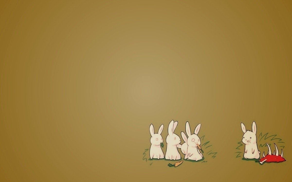 Белый металлический кролик