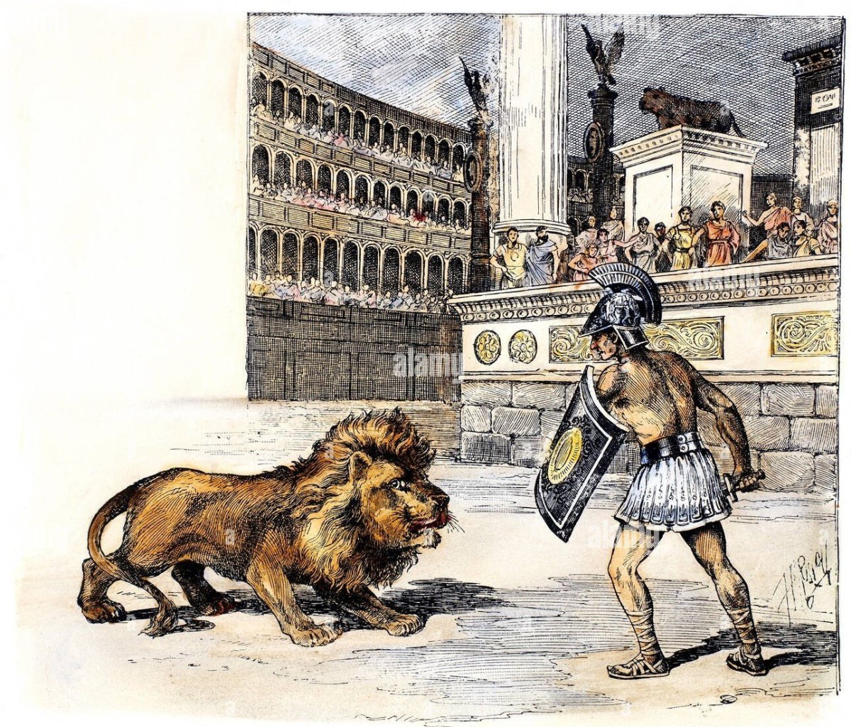 Гладиаторские бои в древнем Риме с животными