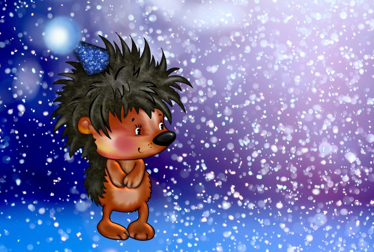 Ежик для детей новый год