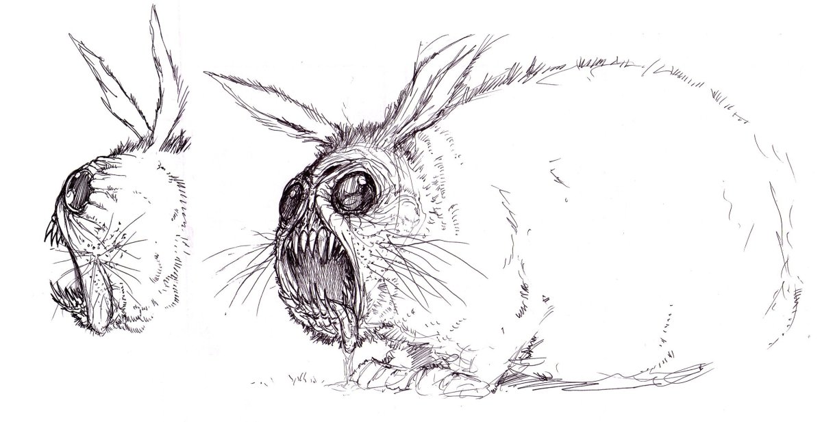 Белый кролик тим Бертон