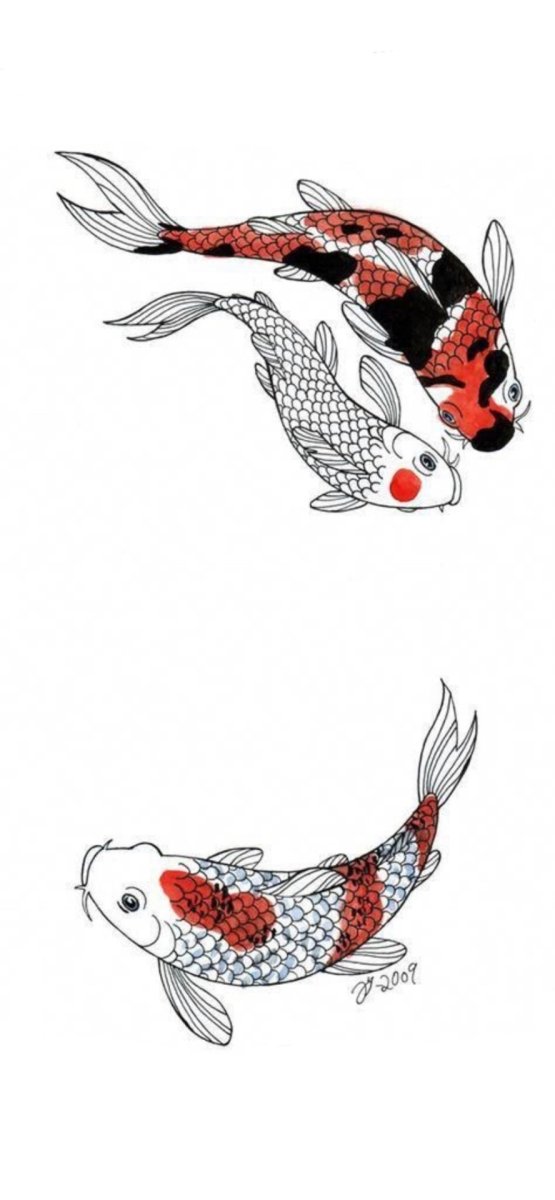 Карп кои Татуировка