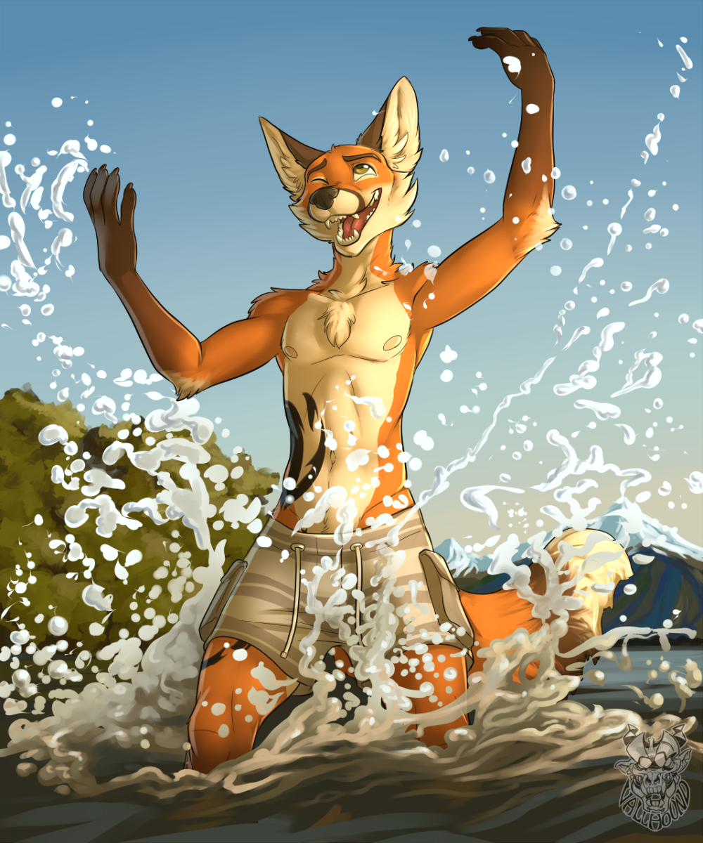 Лиса потягушки