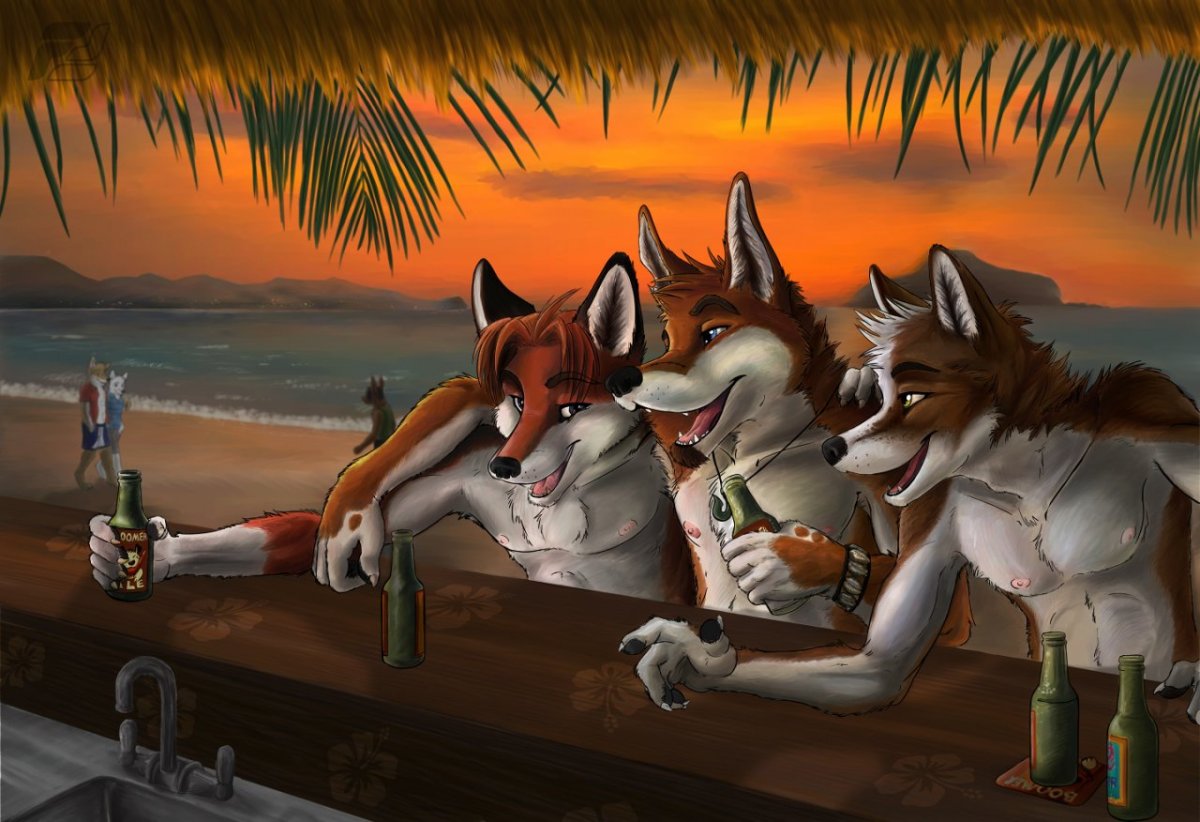 Лиса в листве