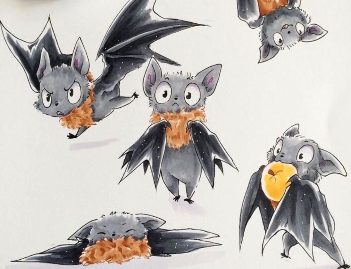 Летучие мыши милые арты