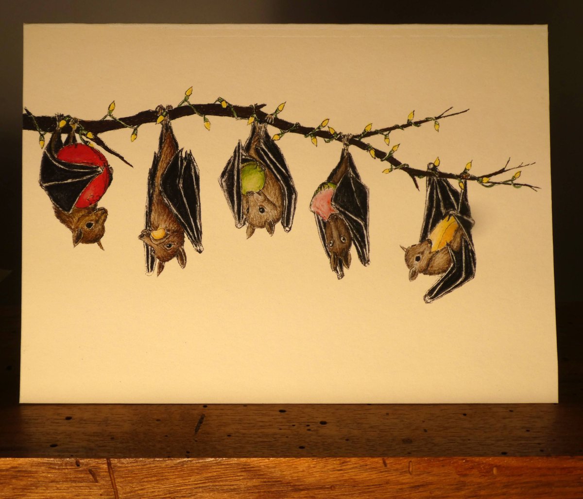 Летучая мышь живопись