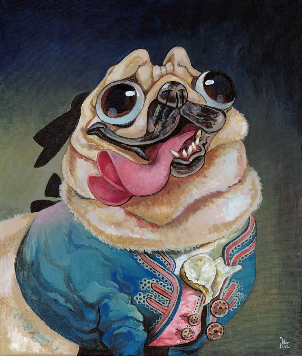 Милые мопсы арт