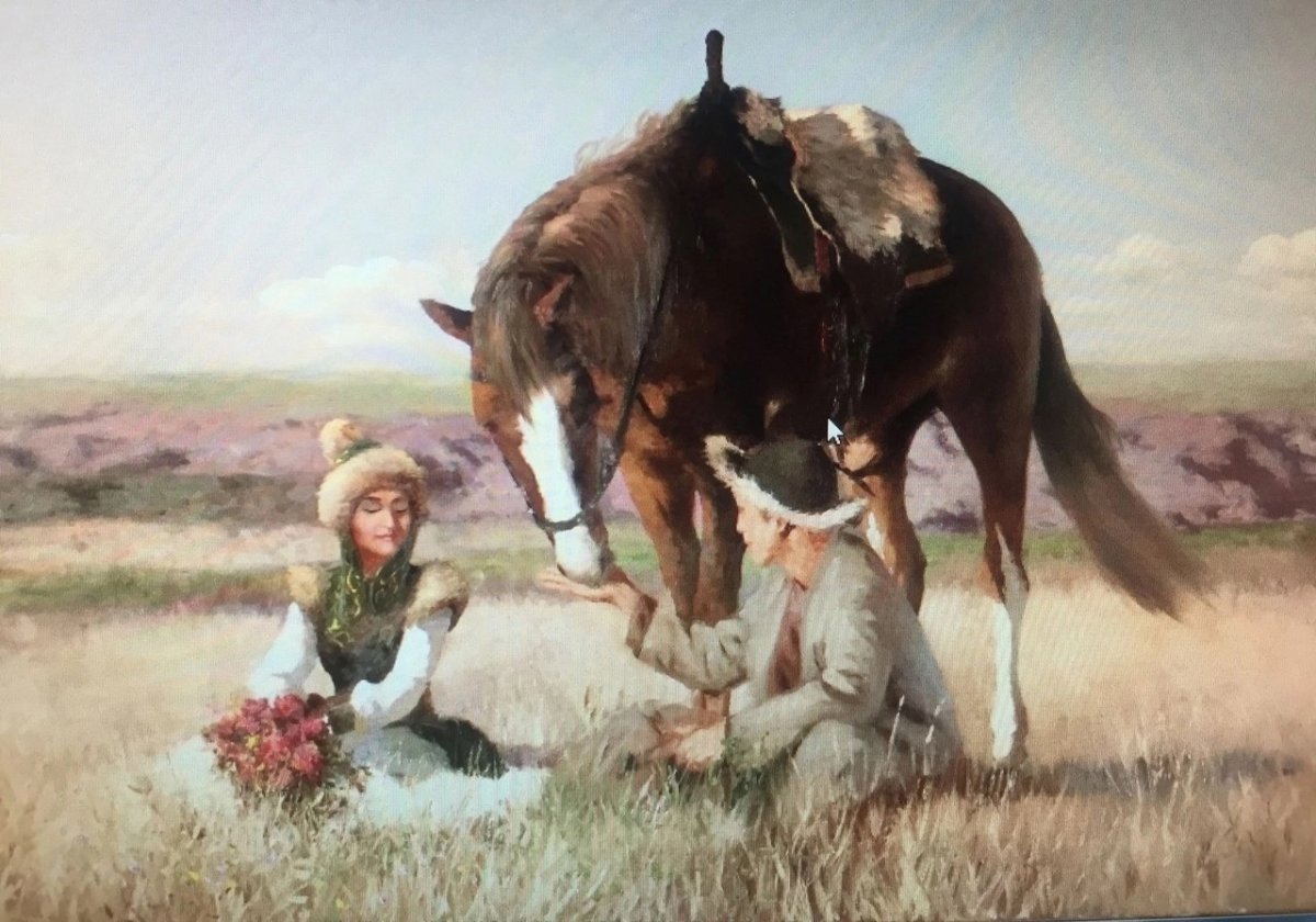 Буряты на лошадях