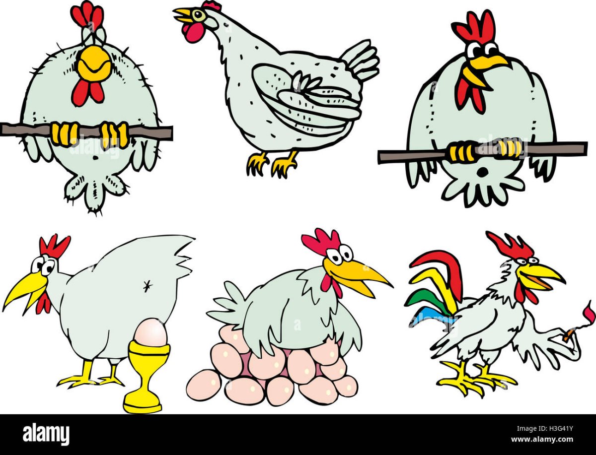 Петух в деревне