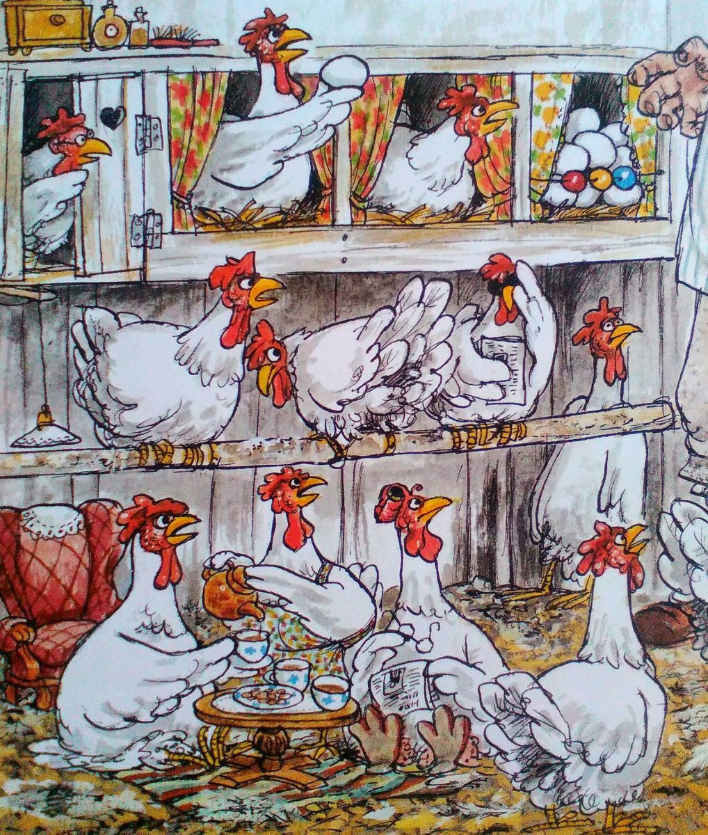 Кот и петух