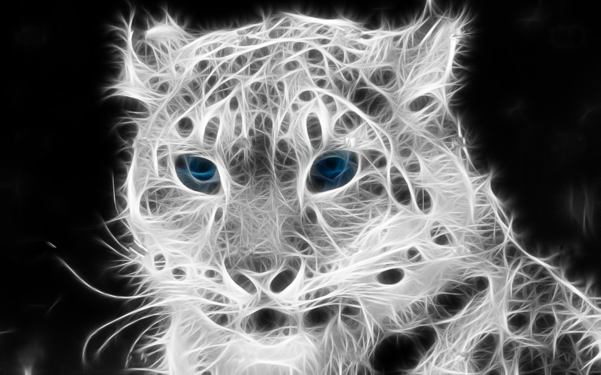 Леопард черно белый