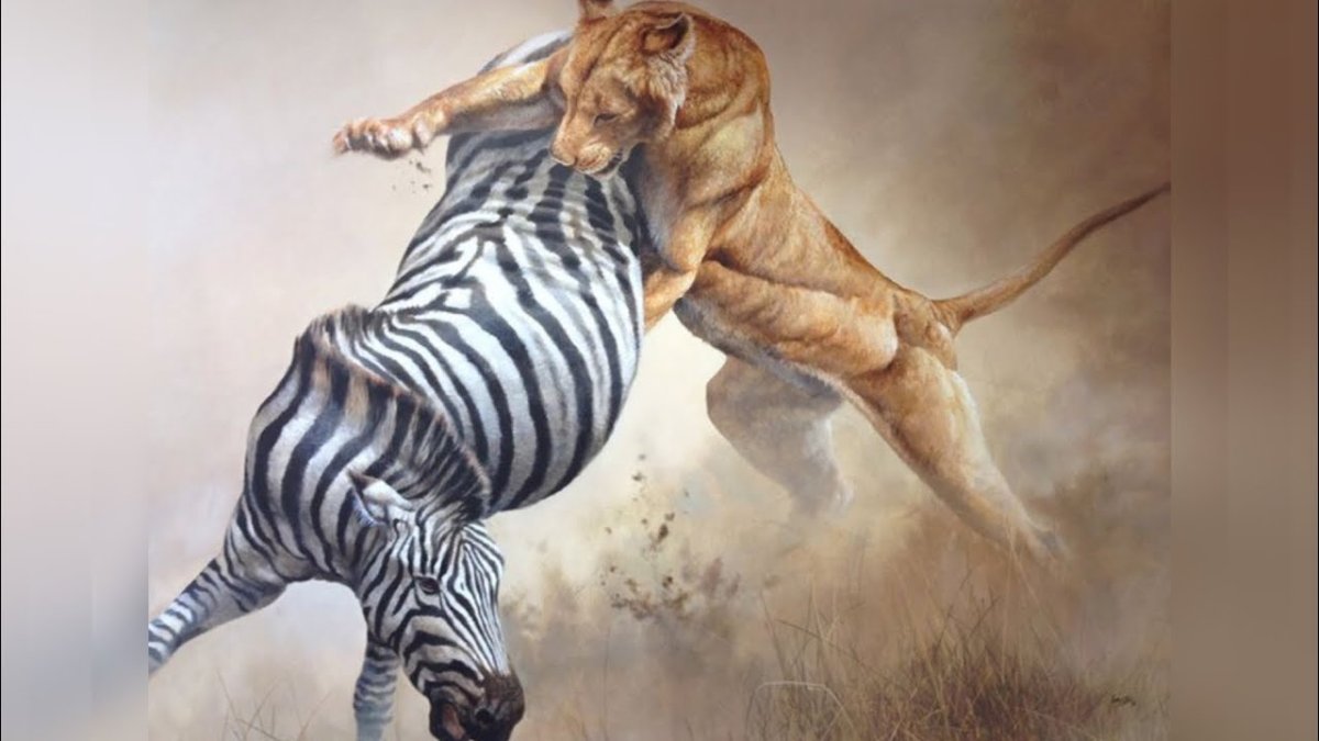 Живопись вместо людей животных