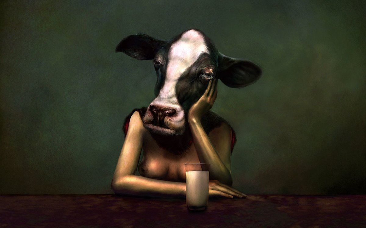 Телята на улице