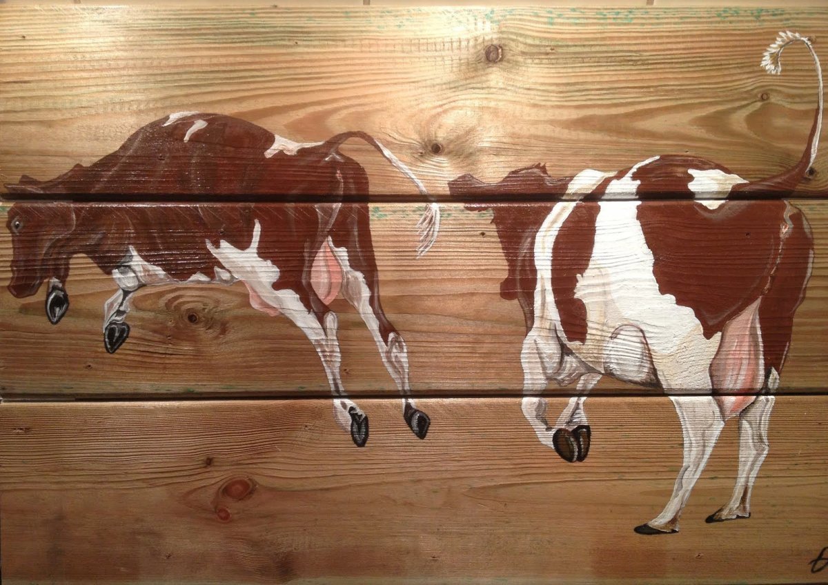 Корова танцует