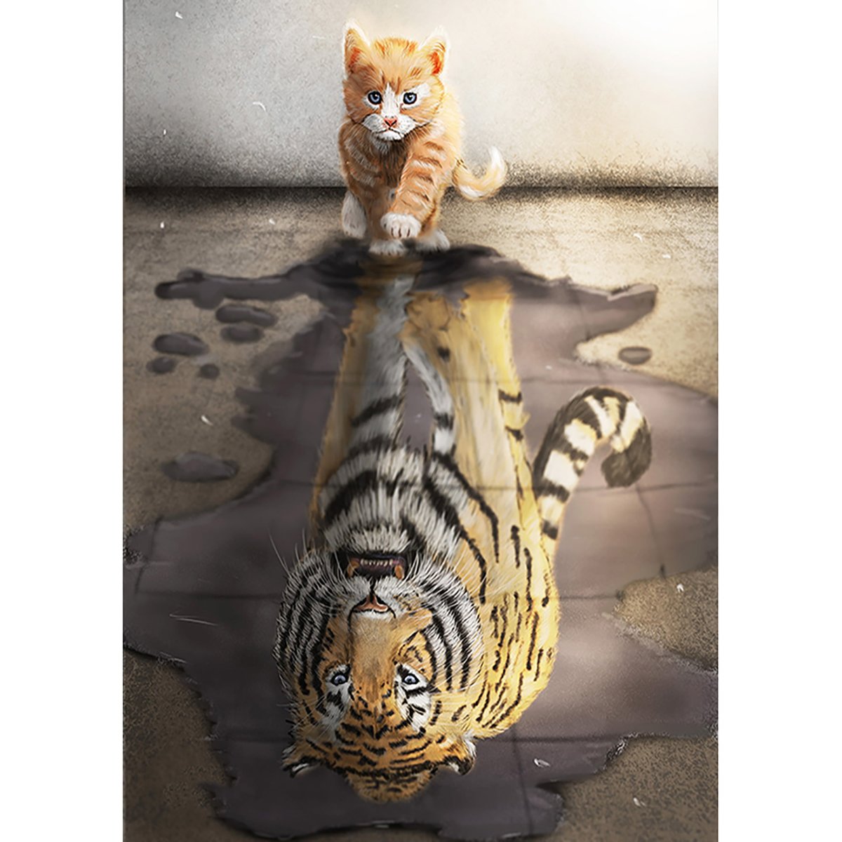 Грустный котенок