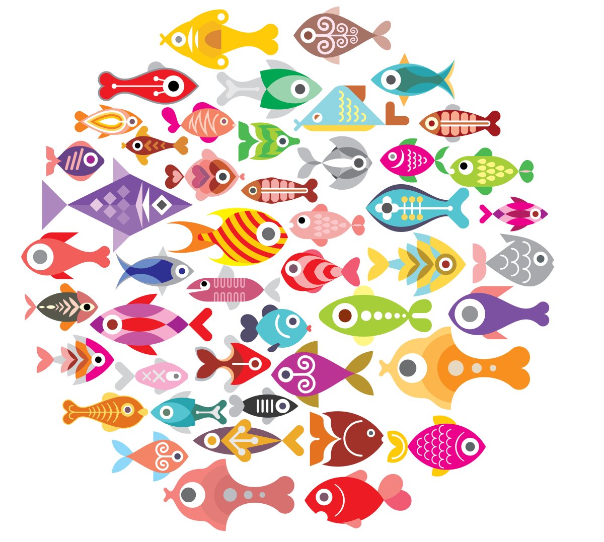 Логотипы аквариумные рыбы