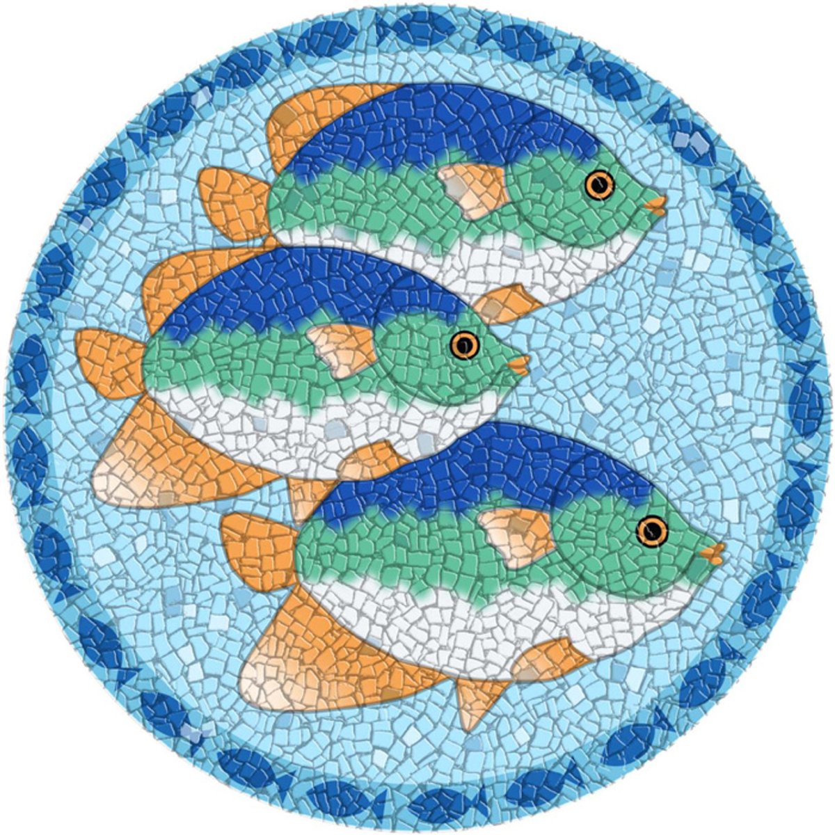 Рыбка из мозаики