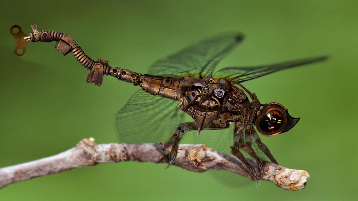 Стрекоза стимпанк