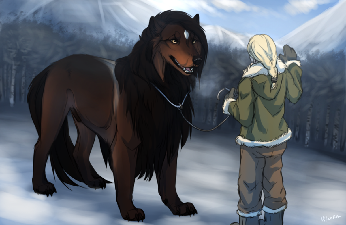 Аниме волки любовь