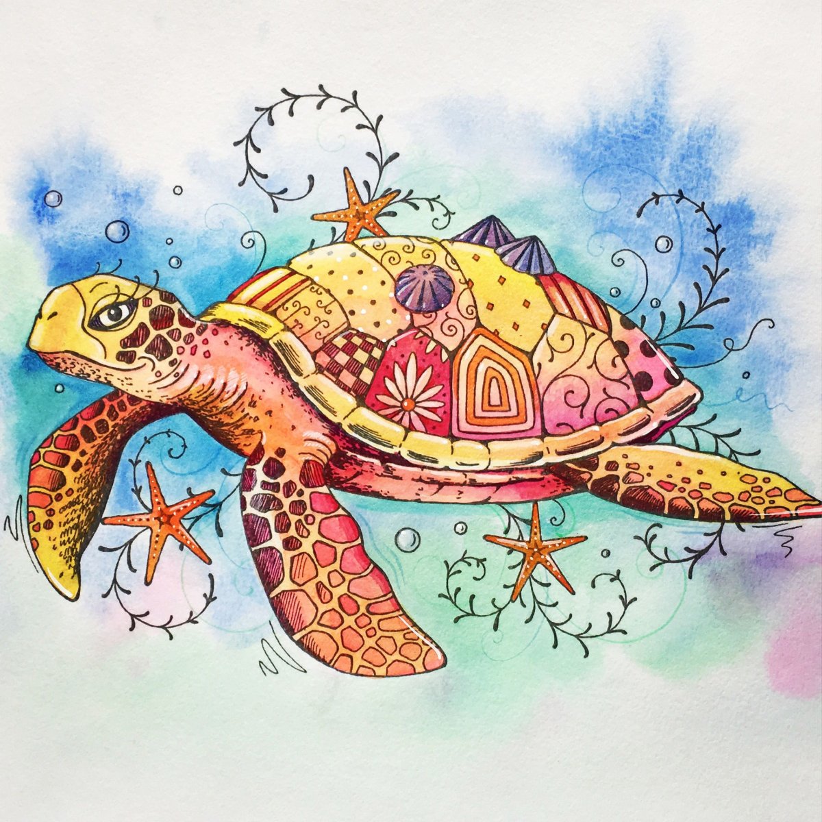 Стилизованные черепахи