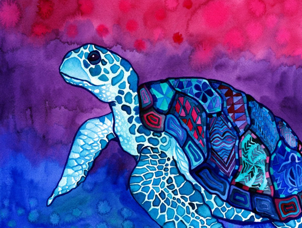 Морская черепаха батик