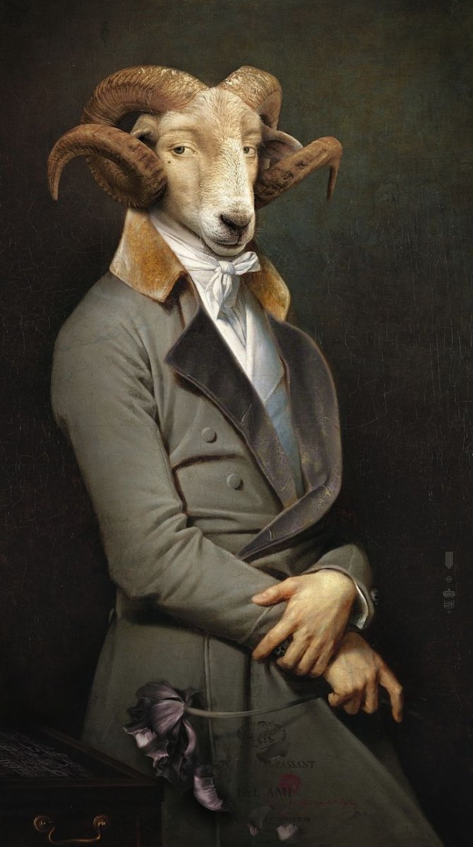 Человек с головой животного