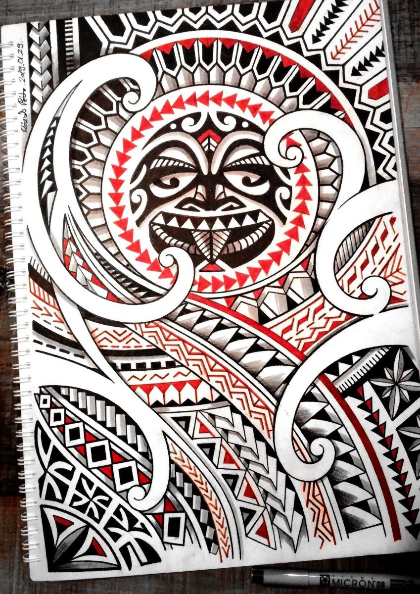 Тату Полинезия черепаха