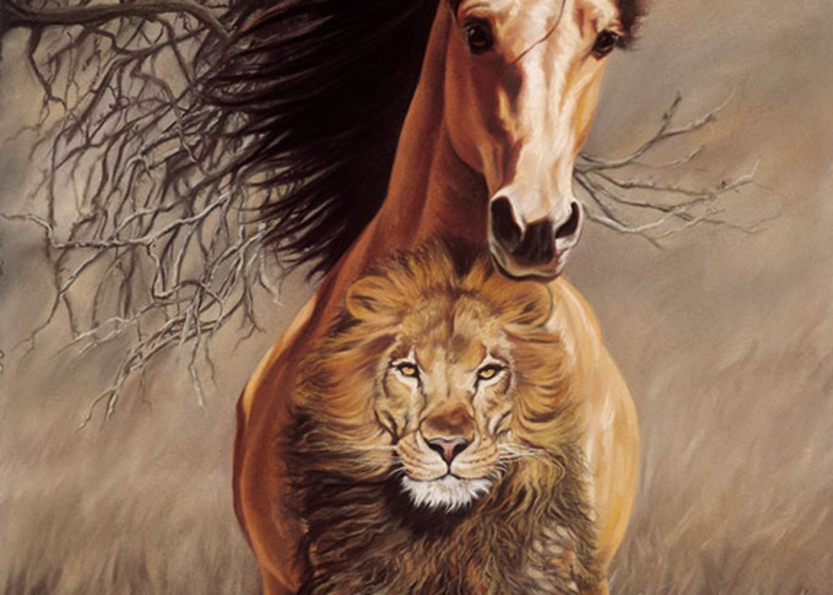 Смесь лошади и Льва