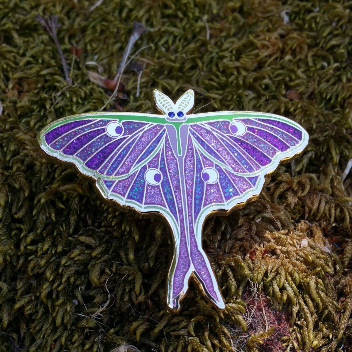 Luna Moth мотылёк розовый