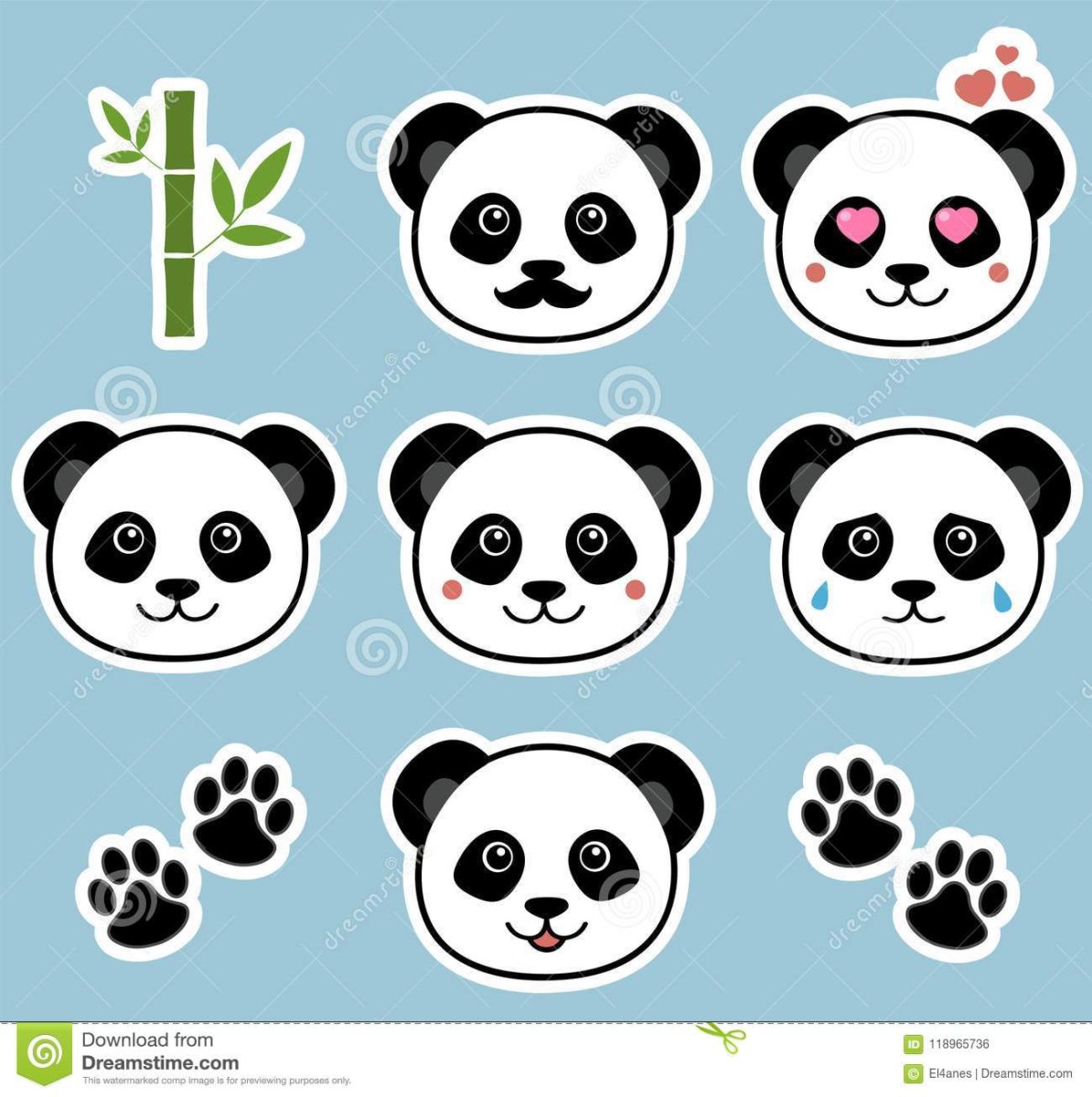 Панда с одним черным глазом