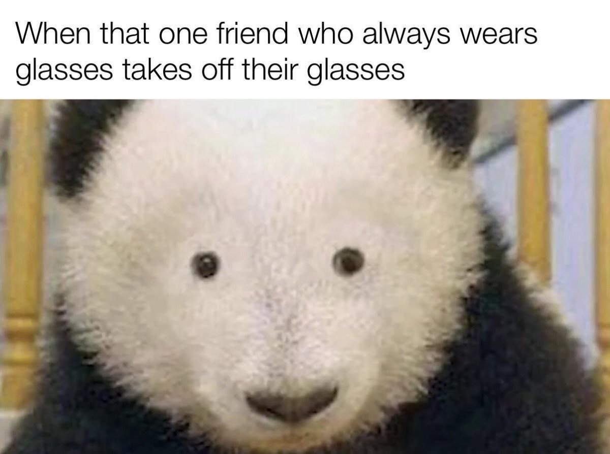 Панда без пятен вокруг глаз