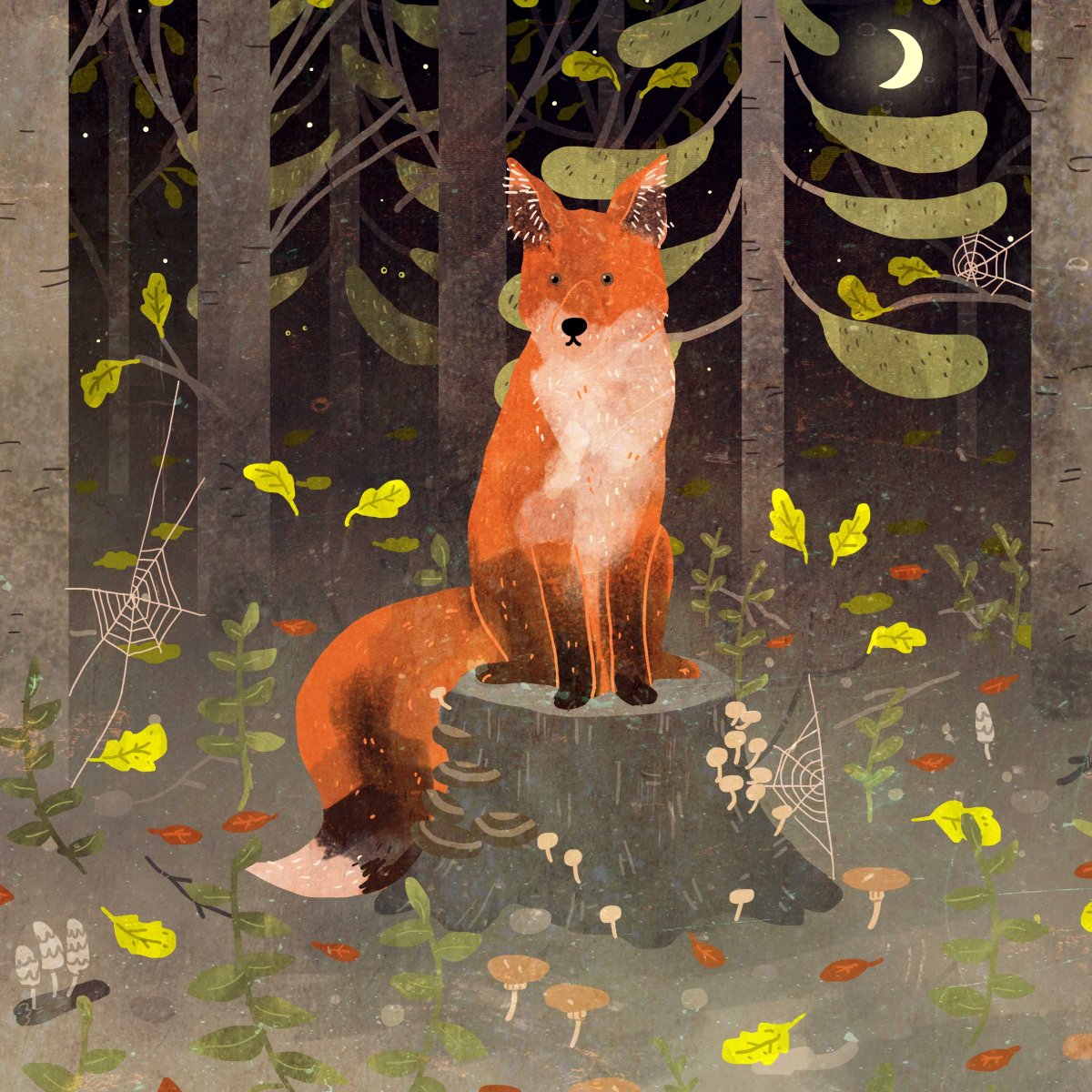 Красивая лиса арт