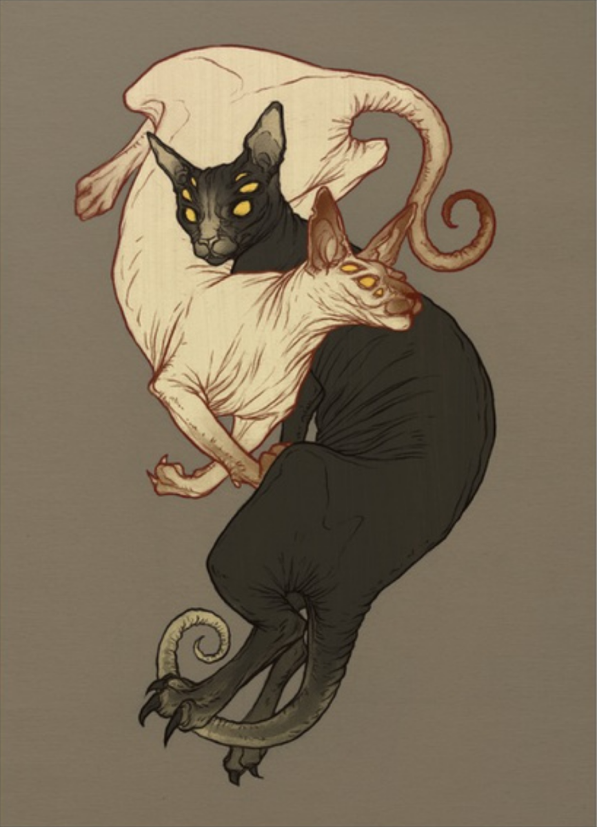 Трехглазый кот арт