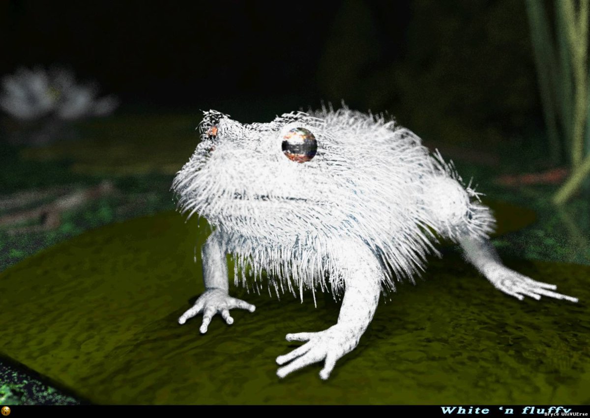 Пушистая лягушка