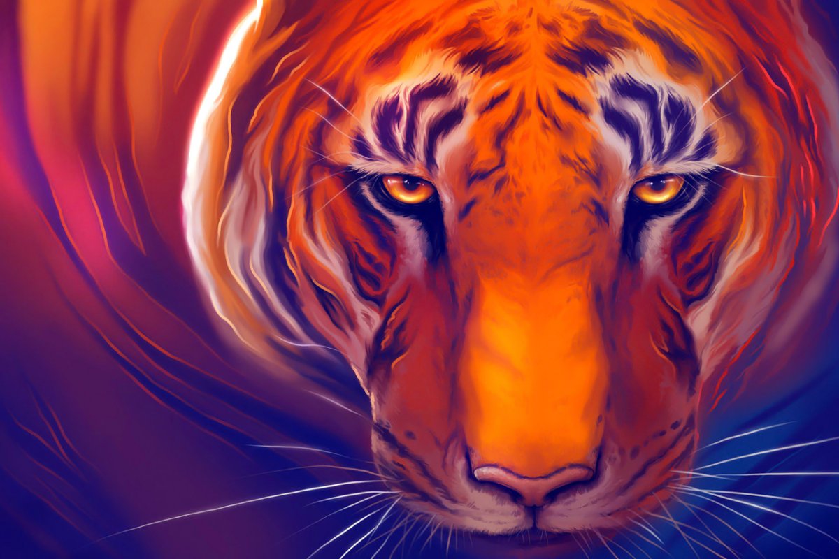 Тигр арт