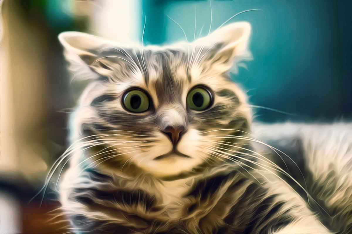 Кошка в шоке