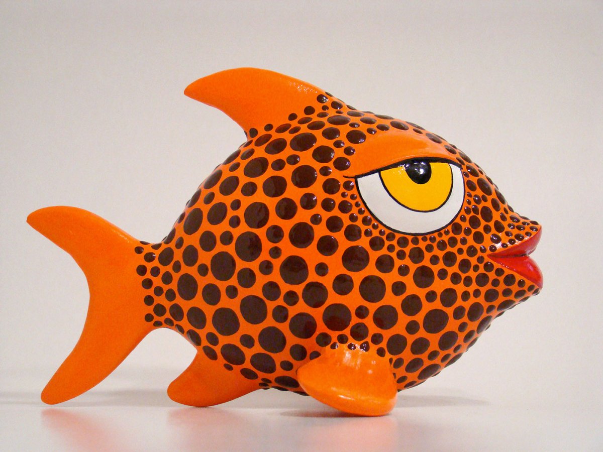 Рыбка папье маше