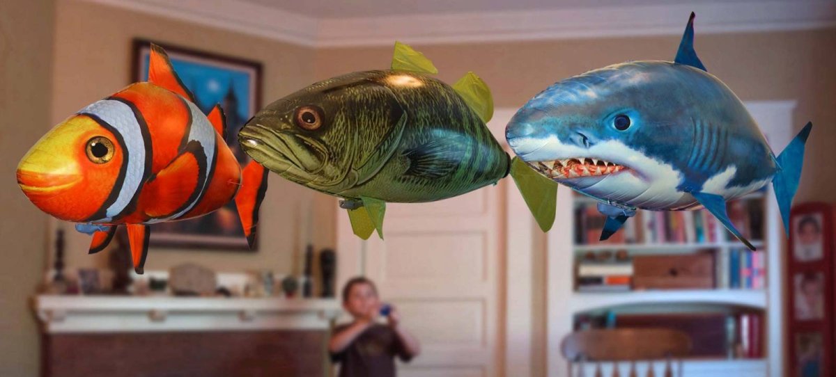 Летающая рыба игрушка