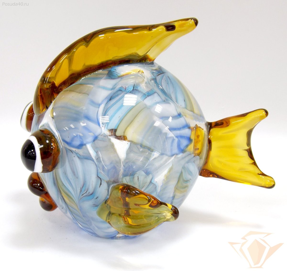 Фигурка стеклянная Top Art Studio морская раковина 28x14см