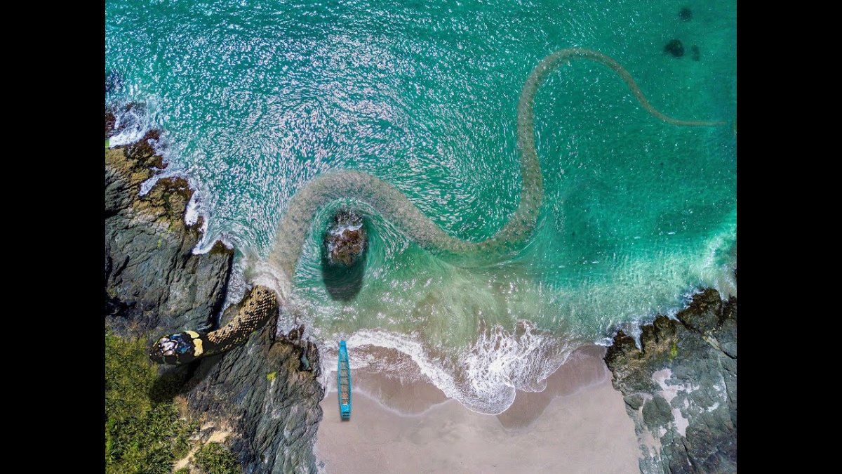 Морская змея в Красном море