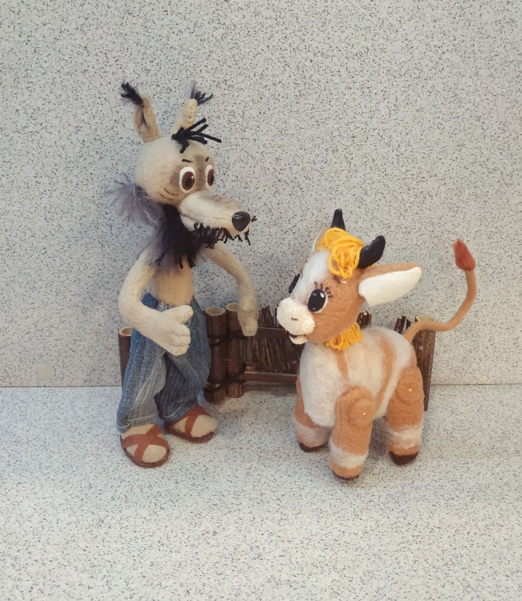 Медведь из мультика волк и теленок