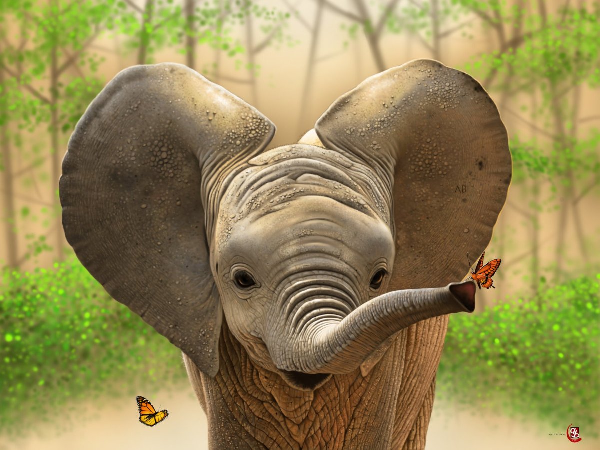 Веселый слон