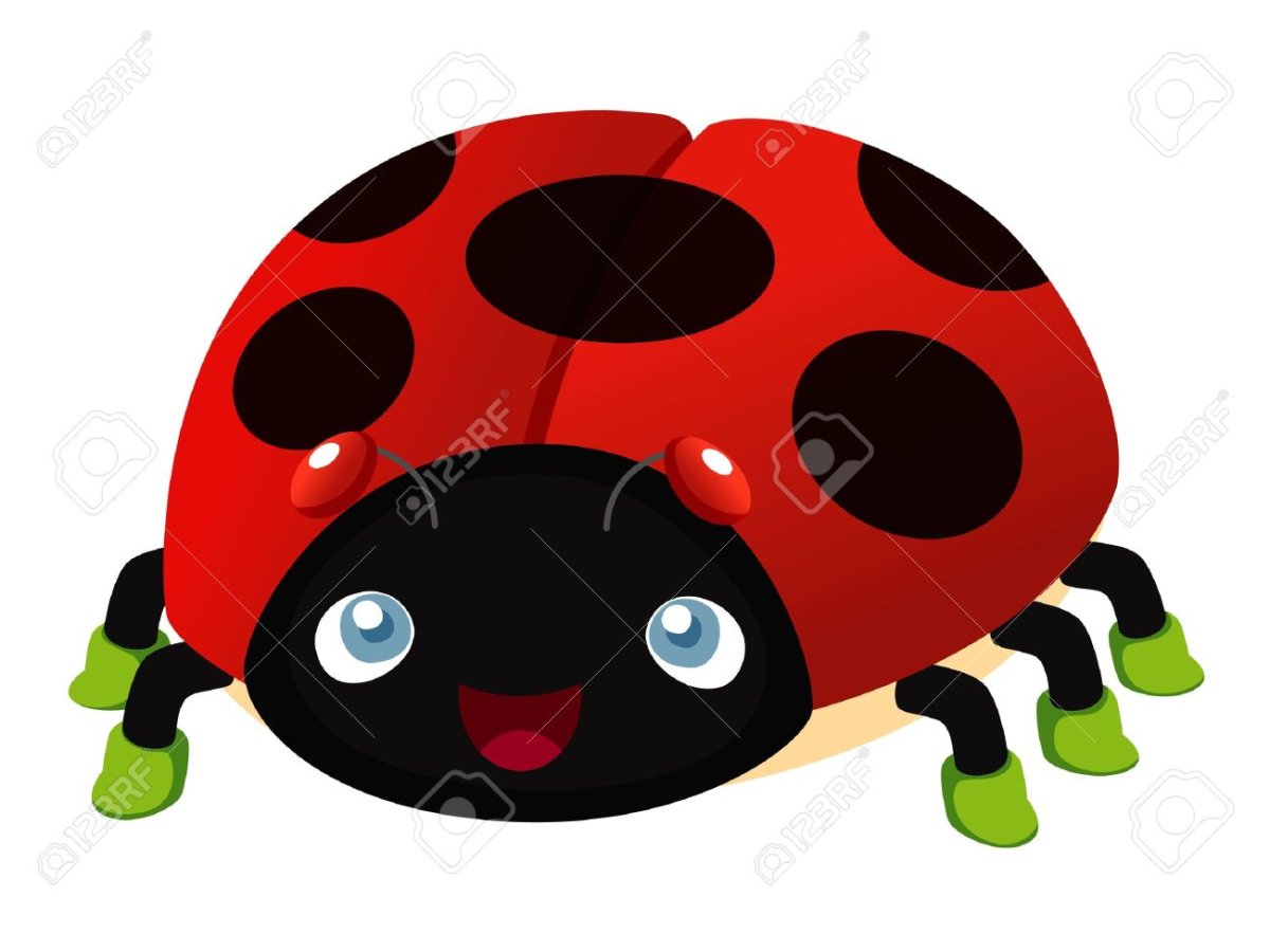 Маска Божьей коровки на голову