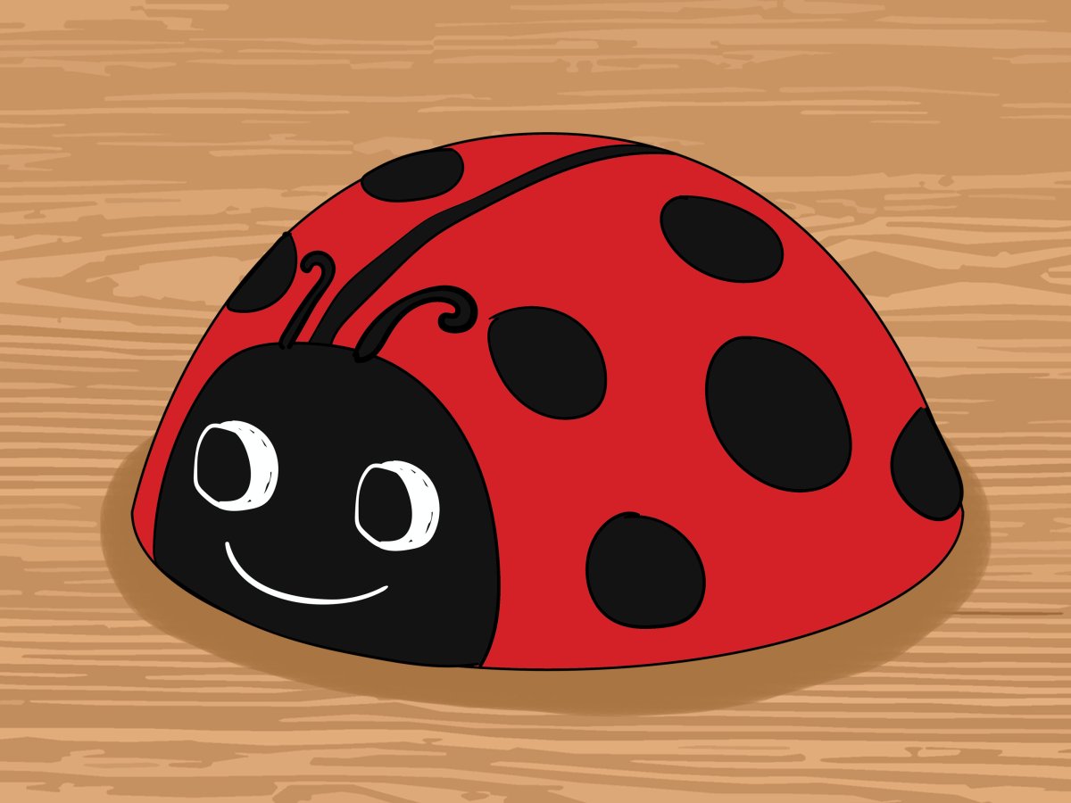 Шапочка Божья коровка из бумаги своими руками