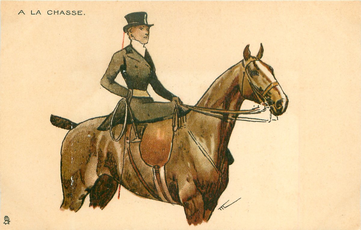 Амазонка для верховой езды 19 века