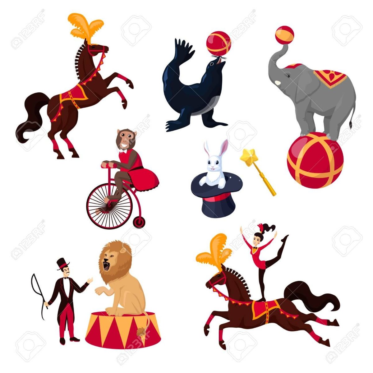 Стилизация цирковых животных