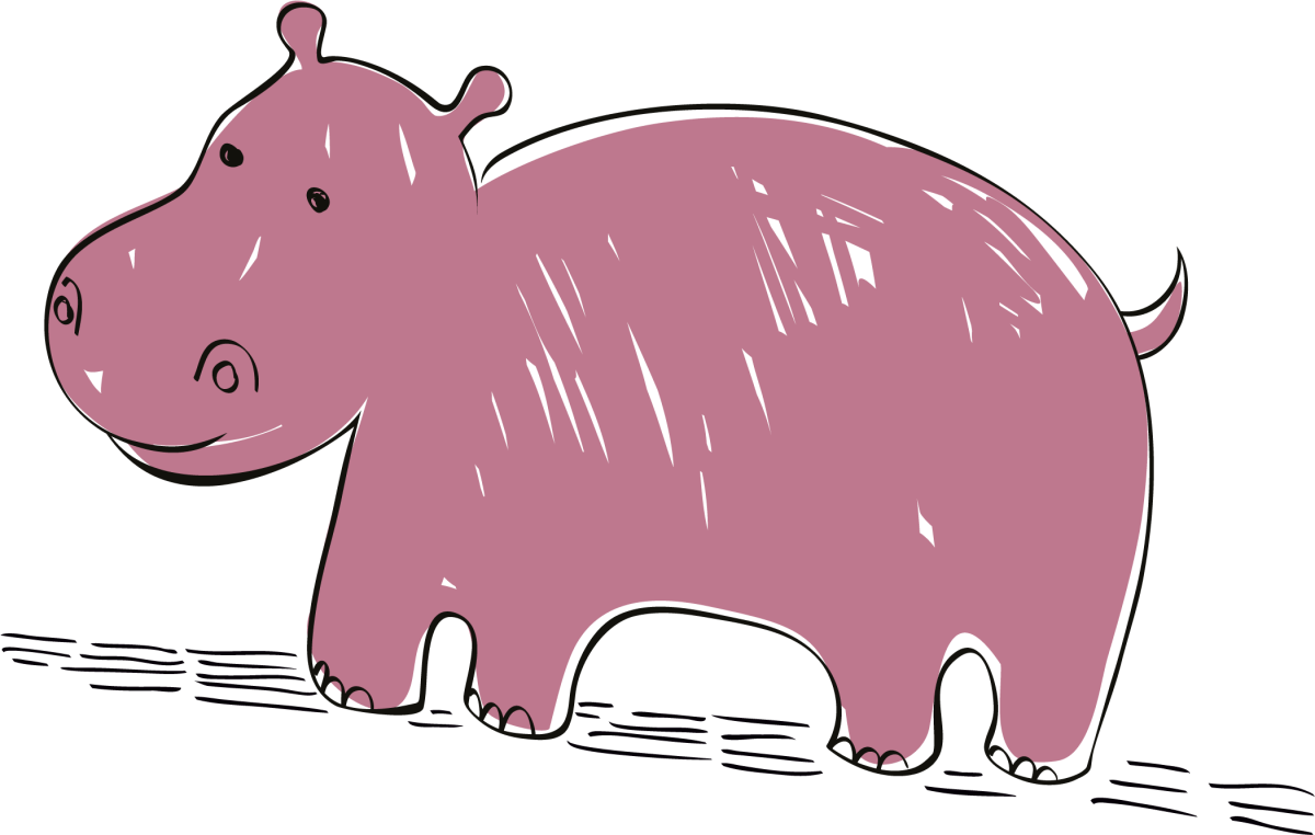 Бегемотик на пляже